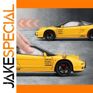 Vibrant Yellow Honda Acura NSX MK1 Diecast Model
