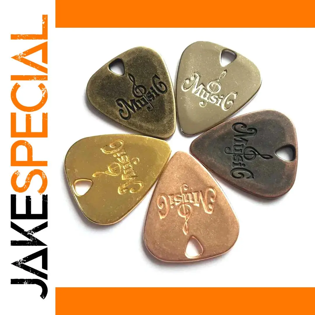 Stainless Steel Guitar Pick in Multiple Finishes 1 Stainless Steel Guitar Pick in Multiple Finishes