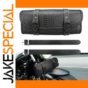 Crocodile Pattern Motorcycle Saddlebag