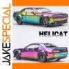 Rainbow Finish Diecast Dodge Challenger SRT Hellcat Model