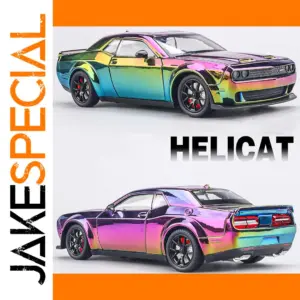 Rainbow Finish Diecast Dodge Challenger SRT Hellcat Model
