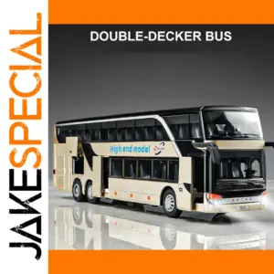 Luxury Double-Decker Model Bus 1:30 Scale