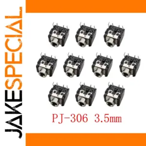 Set of 10 PJ-306 3.5mm Female Audio Connectors
