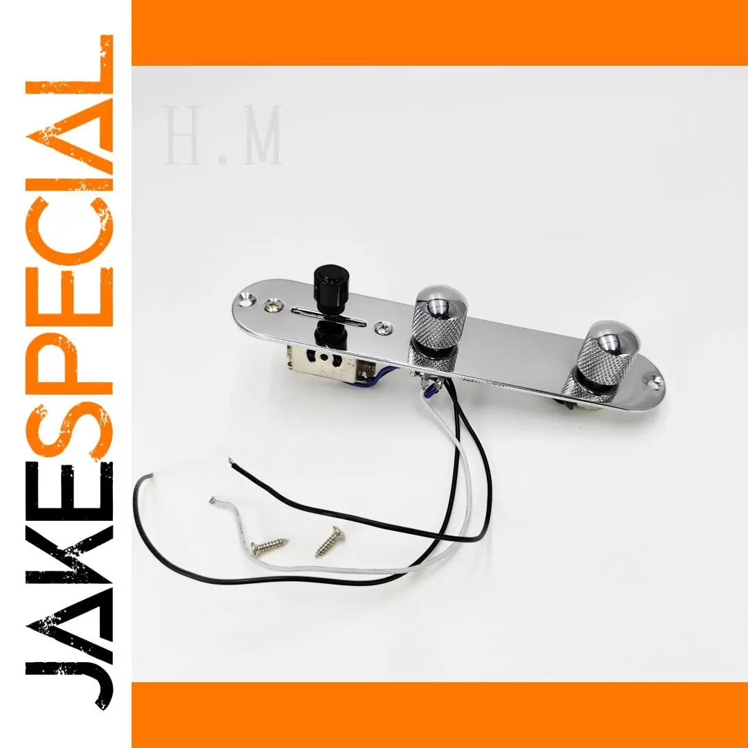 Telecaster Style Metal Control Plate with Knob 1 Telecaster Style Metal Control Plate with Knob