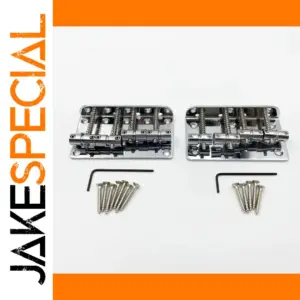 Zinc Alloy Fixed Bass Bridge for 4-String Guitars