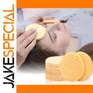 Reusable Yellow Face Sponge Pads Set for Skin Care