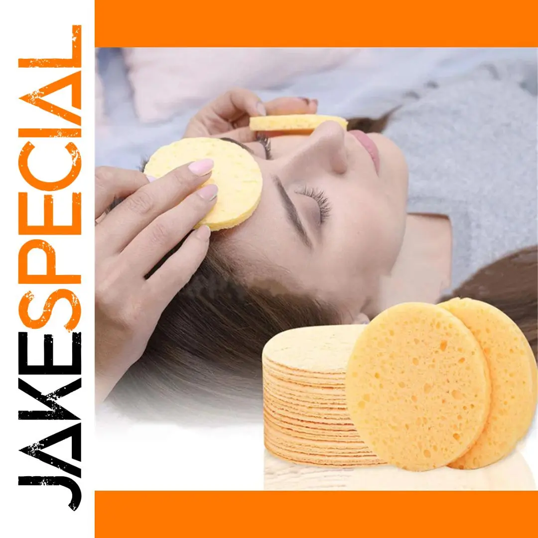 Reusable Yellow Face Sponge Pads Set for Skin Care 1 Reusable Yellow Face Sponge Pads Set for Skin Care