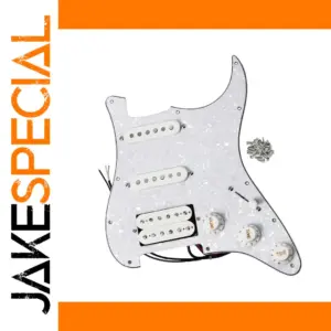 Prewired White Pearl Stratocaster Pickguard