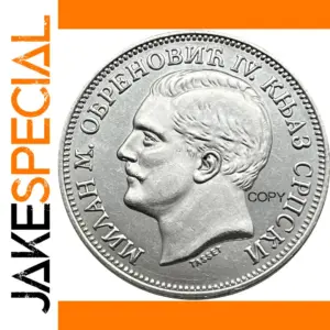 Serbian History Replica of Milan Obrenovic IV