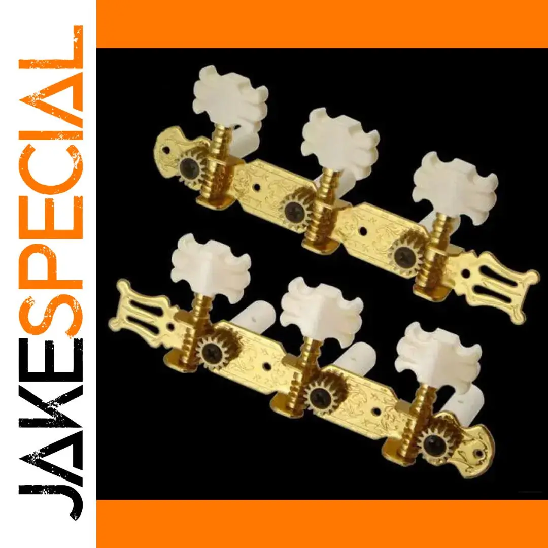 Elegant Gold-Tone Guitar Tuning Peg Set for Classical Guitars 1 Elegant Gold-Tone Guitar Tuning Peg Set for Classical Guitars