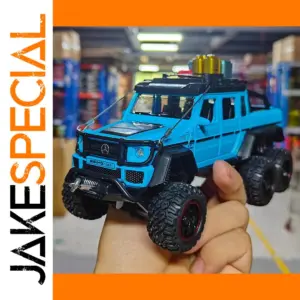 Vibrant Blue Off-Road SUV Toy Model