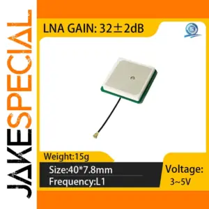 High-Gain GPS/Beidou/GLONASS Antenna 40mm x 7.8mm