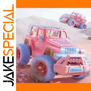 Pink Remote-Control Off-Road Pickup Truck for Kids