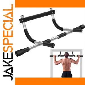 36-Inch Black Doorway Pull-Up Bar for Home Fitness