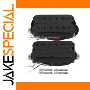 Black Humbucker Pickup Set for Electric Guitars