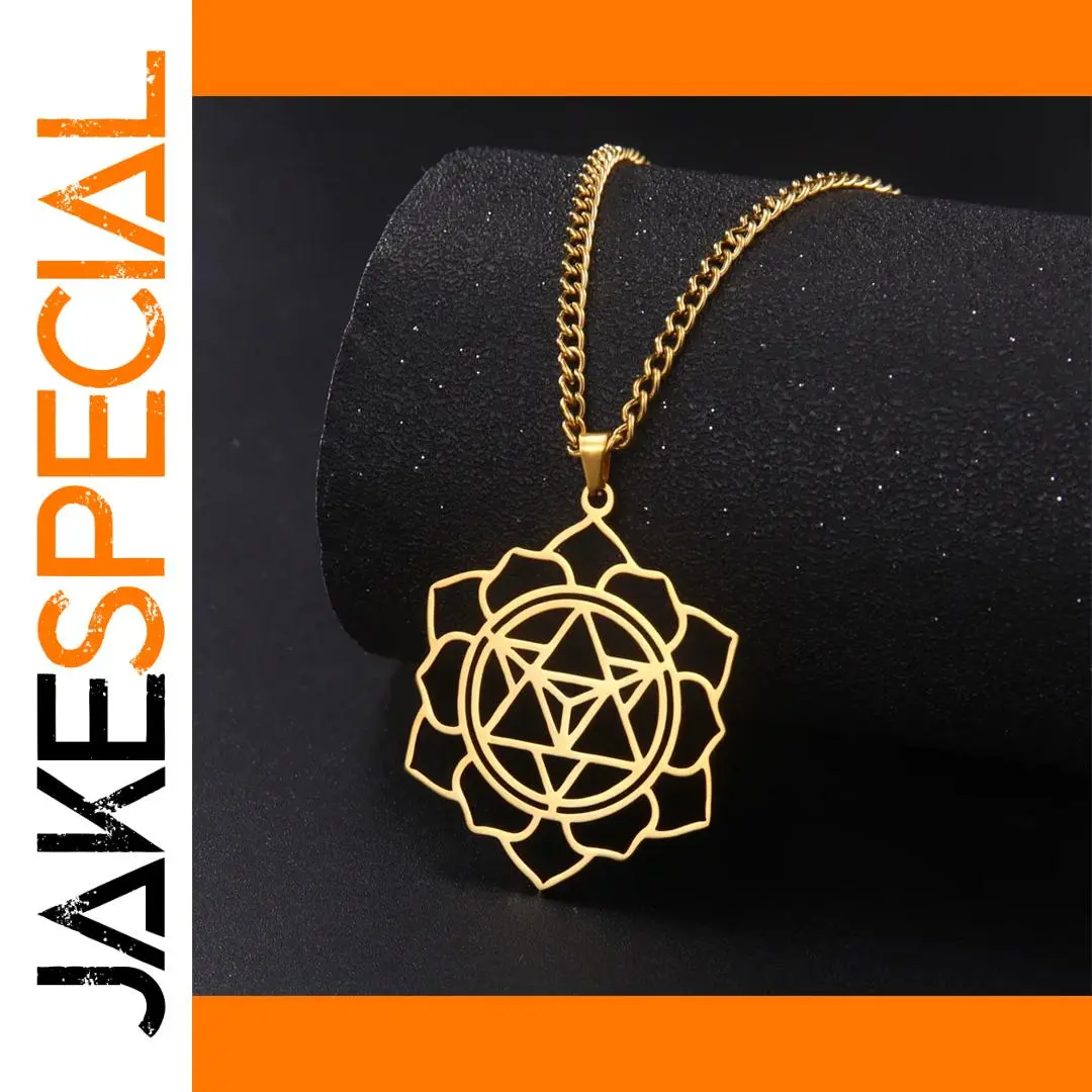 Stainless Steel Merkaba Star Necklace 1 Stainless Steel Merkaba Star Necklace