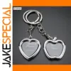 Heart-Shaped Zinc Alloy Keychain Set
