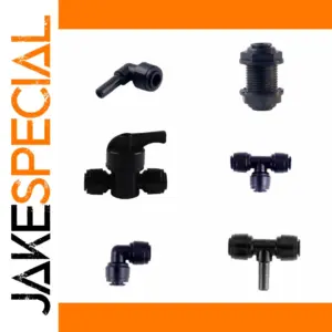 Black POM Water Fitting Set for Household Plumbing