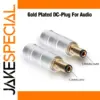 24K Gold-Plated DC Power Connector 5.5×2.1mm/2.5mm