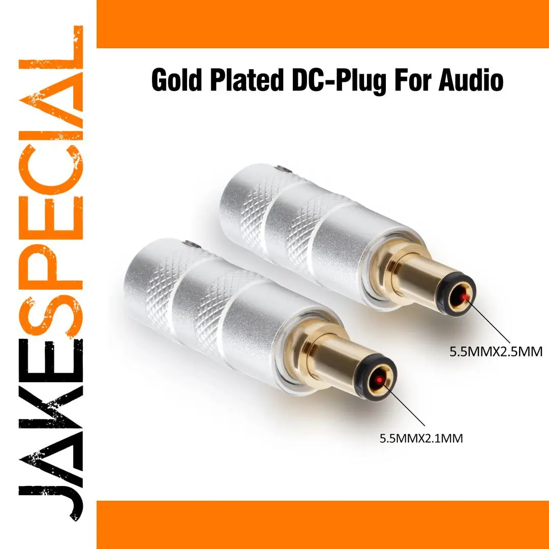24K Gold-Plated DC Power Connector 5.5×2.1mm/2.5mm 1 24K Gold-Plated DC Power Connector 5.5×2.1mm/2.5mm