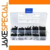 Black Alloy Steel Hex Screws Set (300 pcs)
