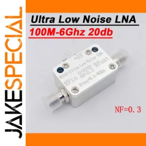 Ultra-Low Noise RF Amplifier 100MHz-6GHz