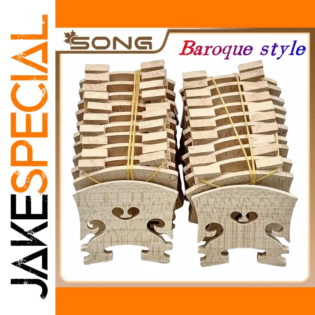 Baroque Style Violin Bridges Set for All Sizes 1 Baroque Style Violin Bridges Set for All Sizes