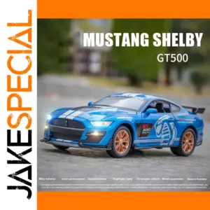 Vibrant Blue Ford Mustang Shelby GT500 Model