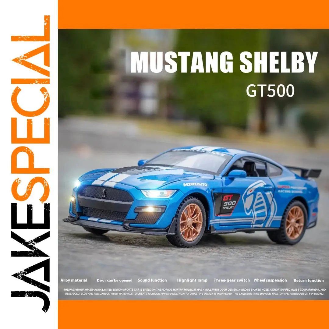 Vibrant Blue Ford Mustang Shelby GT500 Model 1 Vibrant Blue Ford Mustang Shelby GT500 Model