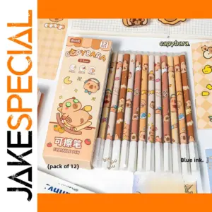 Cute Cartoon Animal Erasable Gel Pen Set 12pcs