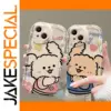 Cute Cartoon Bear iPhone Case for Lovers
