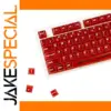 Red Polycarbonate Mechanical Keyboard Keycap Set