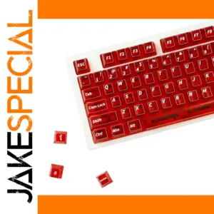 Red Polycarbonate Mechanical Keyboard Keycap Set
