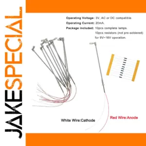 Z Scale Metal Street Lights - Set of 10