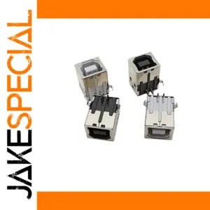 USB Type B Female Right-Angle Connectors Set