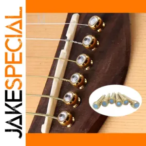 Brass Crystal-Inlaid Guitar Nails Set