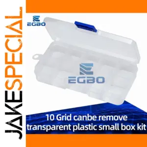 Clear Modular Storage Box with 10 Compartments