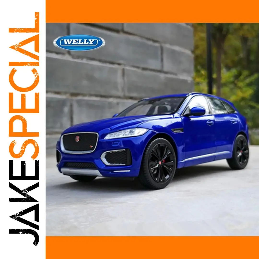 Vibrant Blue 1:24 Jaguar F-Pace Diecast Model 1 Vibrant Blue 1:24 Jaguar F-Pace Diecast Model