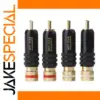 High-Quality Gold-Plated RCA Connectors Set