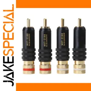 High-Quality Gold-Plated RCA Connectors Set