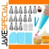 Professional Silicone Pastry Bag Set for Decorating