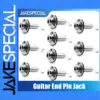 22-Pack Chrome-Plate Guitar Jack Sockets