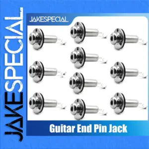 22-Pack Chrome-Plate Guitar Jack Sockets