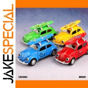Colorful 1:36 Scale Diecast Volkswagen Beetle