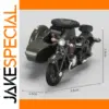 1/64 Scale Alloy Motorcycle Model with Sidecar