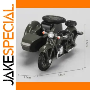 1/64 Scale Alloy Motorcycle Model with Sidecar