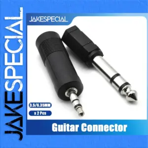 Dual 3.5mm to 6.35mm Audio Adapter Set
