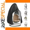Black Egg Chair Cover for Outdoor Use