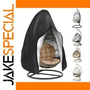 Black Egg Chair Cover for Outdoor Use
