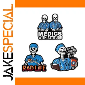 Colorful Skeleton Pins Set for Your Collection